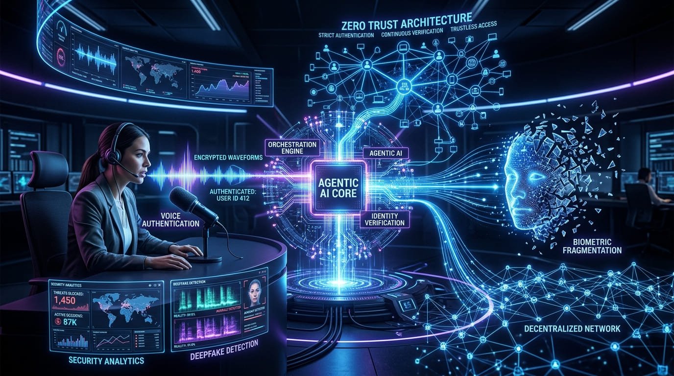 Agentic AI Pindrop Anonybit SaaS Security System