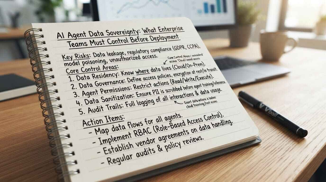 AI agent data sovereignty diagram showing jurisdiction-bound data routing for enterprise agents