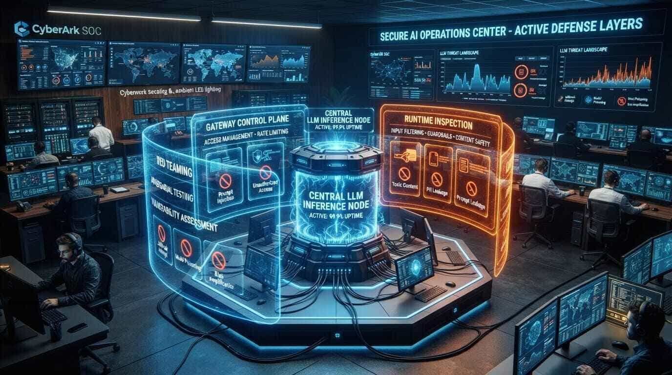 LLM security three-layer enterprise architecture 2026