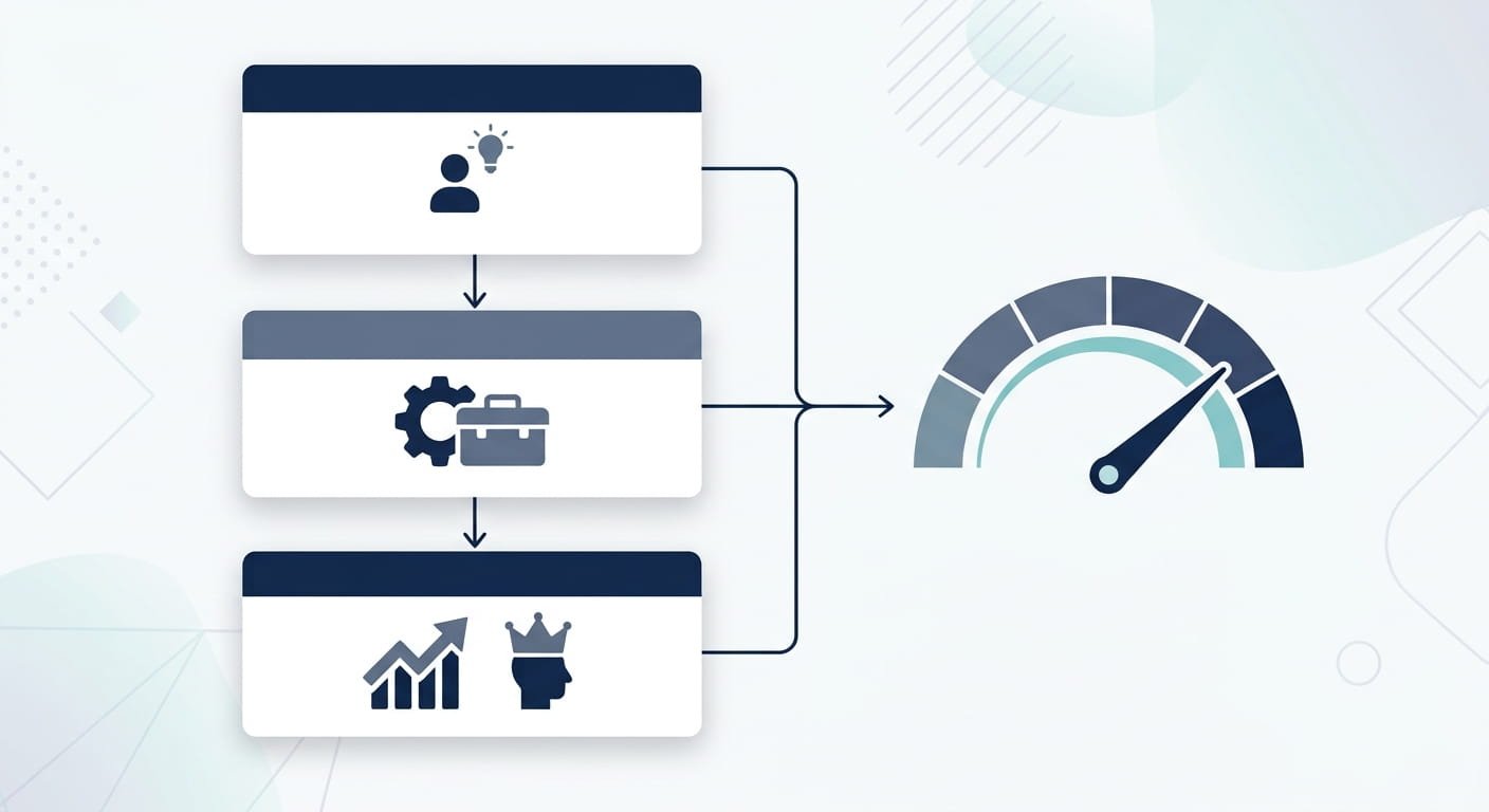 AI agent workforce adoption framework showing tiered training and readiness stages